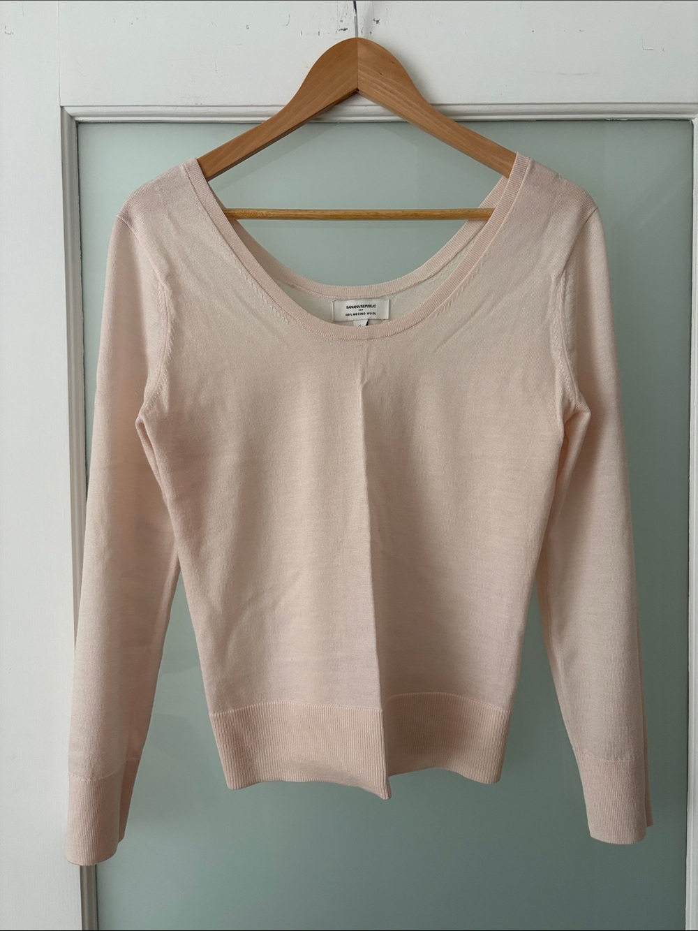 Banana Republic 100% Merino Wool Sweater | Blush Pink | Size S